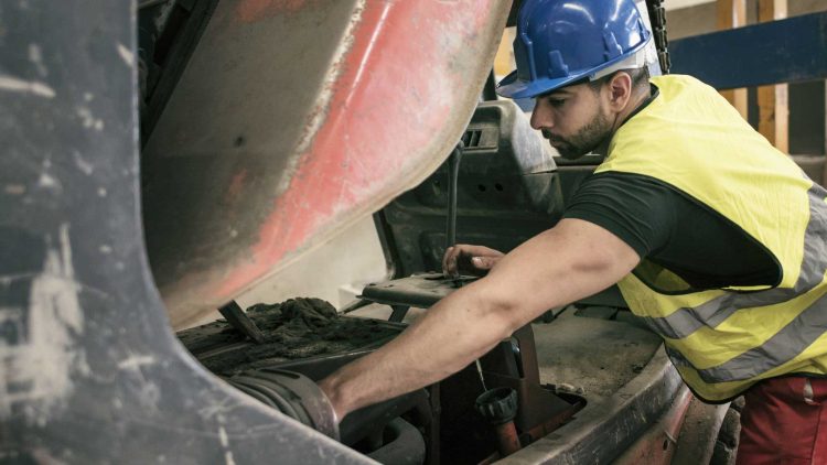 A fleet working on a forklift from ForkliftSellers.
